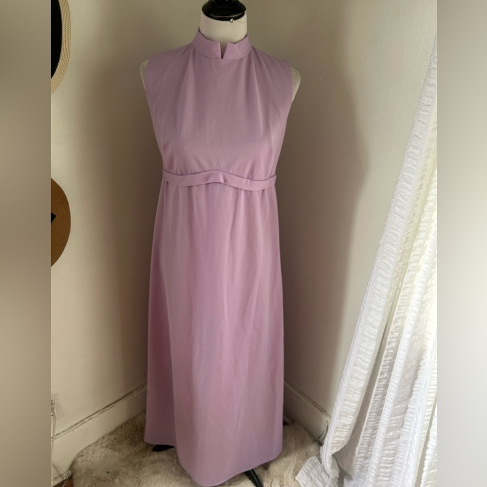 Vintage 70s purple lavender dress